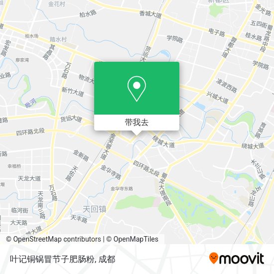 叶记铜锅冒节子肥肠粉地图