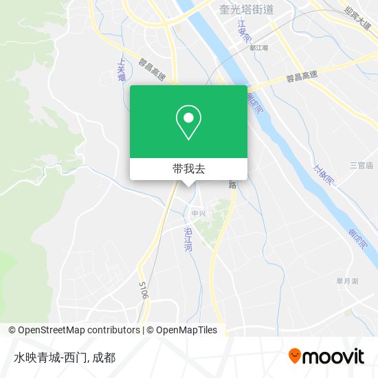 水映青城-西门地图