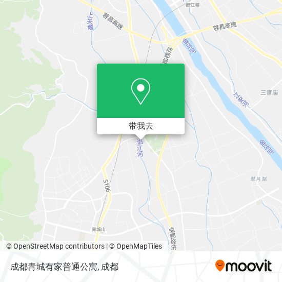 成都青城有家普通公寓地图