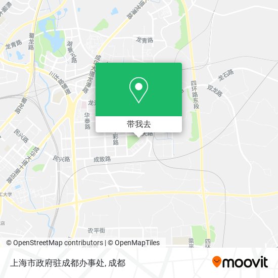上海市政府驻成都办事处地图