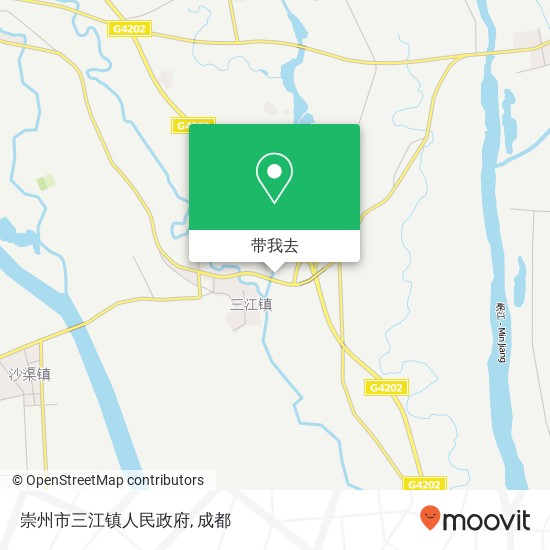 崇州市三江镇人民政府地图