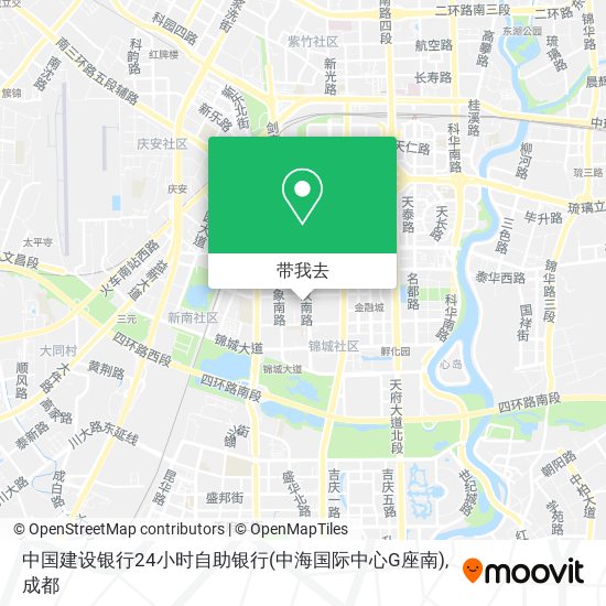 中国建设银行24小时自助银行(中海国际中心G座南)地图