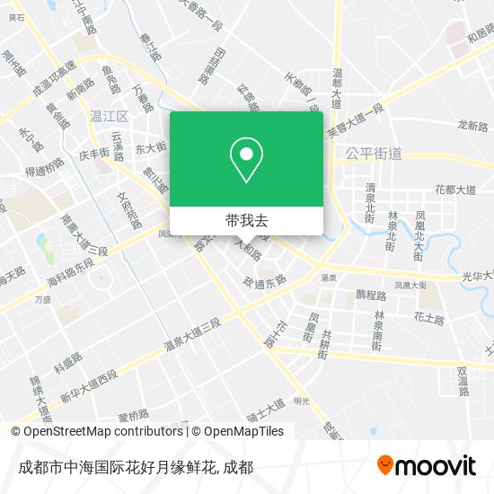 成都市中海国际花好月缘鲜花地图