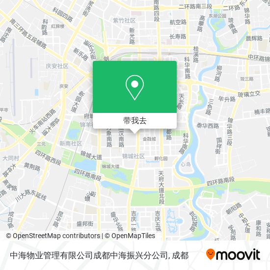 中海物业管理有限公司成都中海振兴分公司地图