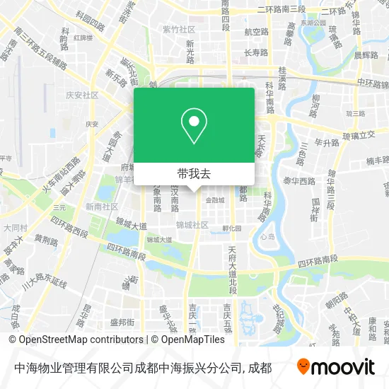 中海物业管理有限公司成都中海振兴分公司地图