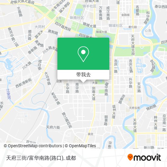 天府三街/富华南路(路口)地图