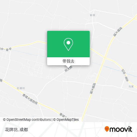 花牌坊地图