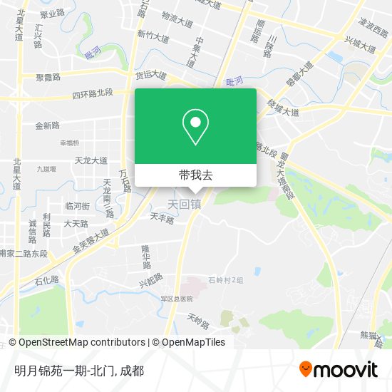 明月锦苑一期-北门地图