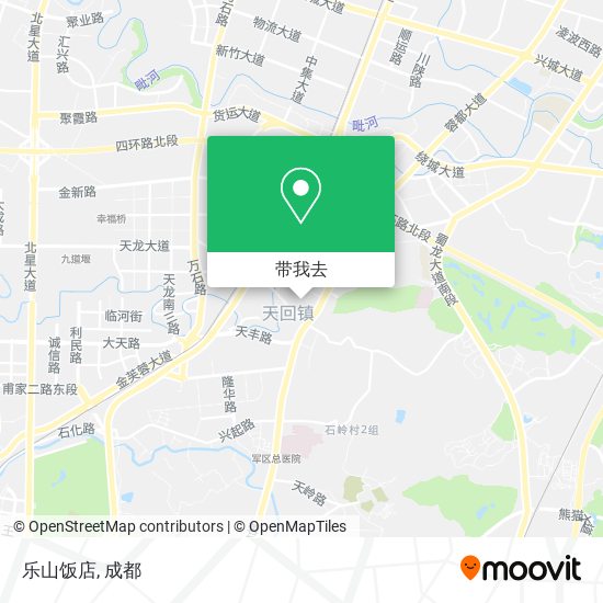 乐山饭店地图