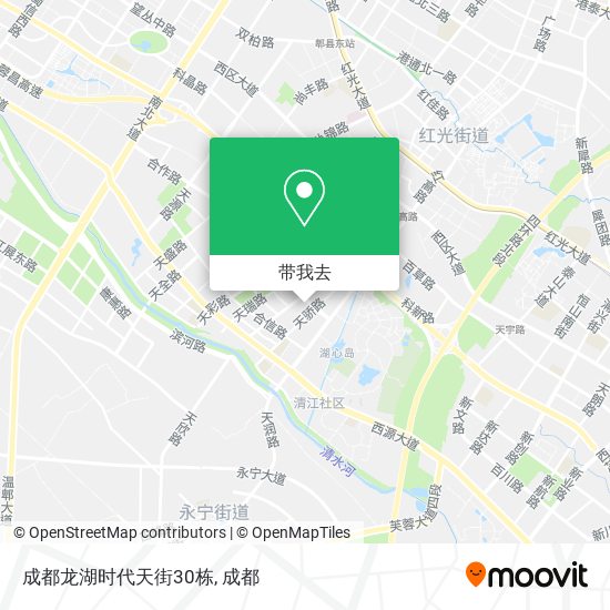 成都龙湖时代天街30栋地图