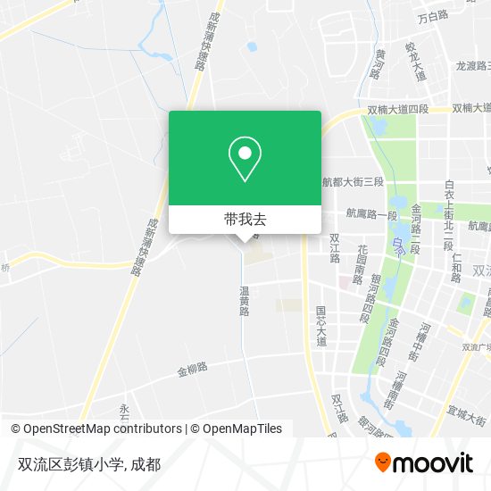 双流区彭镇小学地图