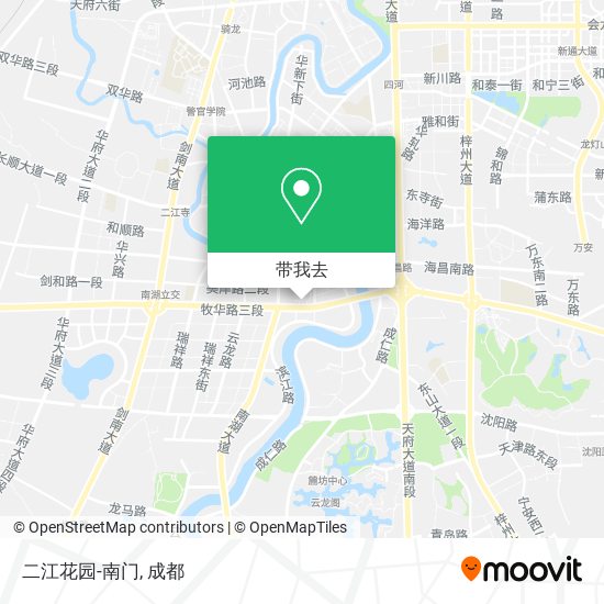 二江花园-南门地图