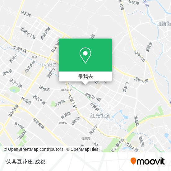 荣县豆花庄地图