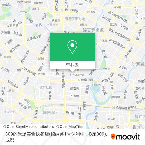 309的米汤美食快餐店(锦绣路1号保利中心B座309)地图