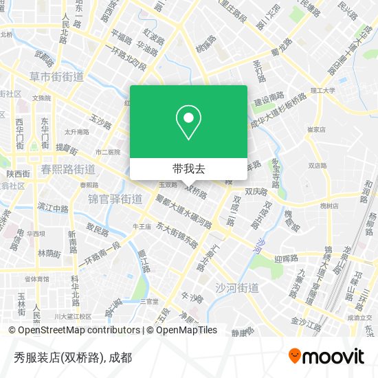 秀服装店(双桥路)地图