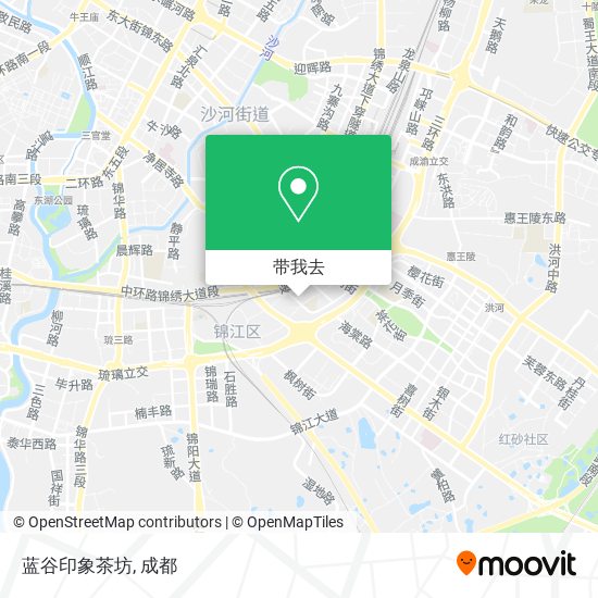 蓝谷印象茶坊地图