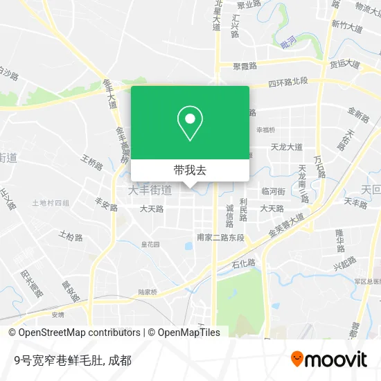 9号宽窄巷鲜毛肚地图