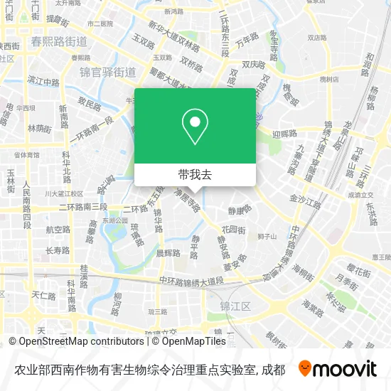 农业部西南作物有害生物综令治理重点实验室地图