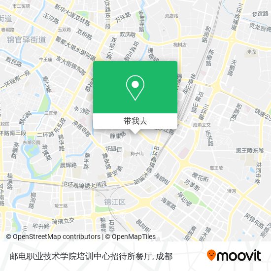 邮电职业技术学院培训中心招待所餐厅地图