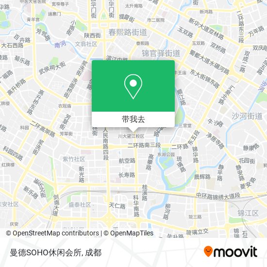 曼德SOHO休闲会所地图