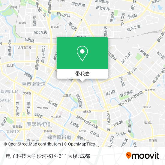 电子科技大学沙河校区-211大楼地图