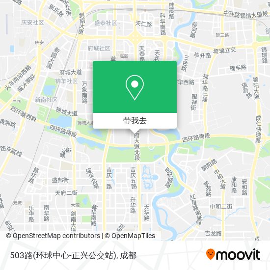 503路(环球中心-正兴公交站)地图