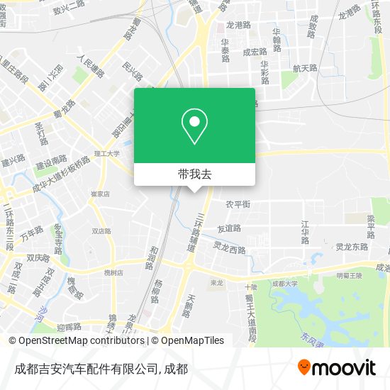 成都吉安汽车配件有限公司地图