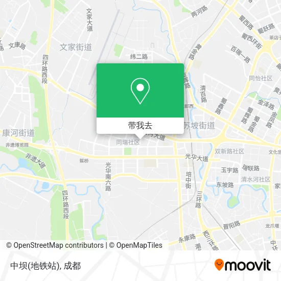 中坝(地铁站)地图
