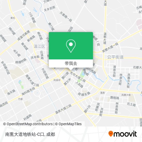 南熏大道地铁站-C口地图