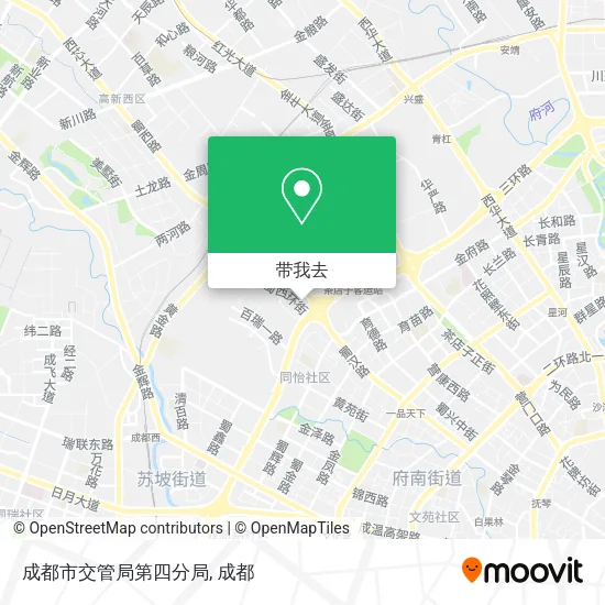 成都市交管局第四分局地图