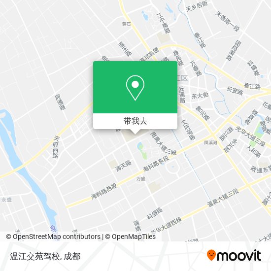 温江交苑驾校地图