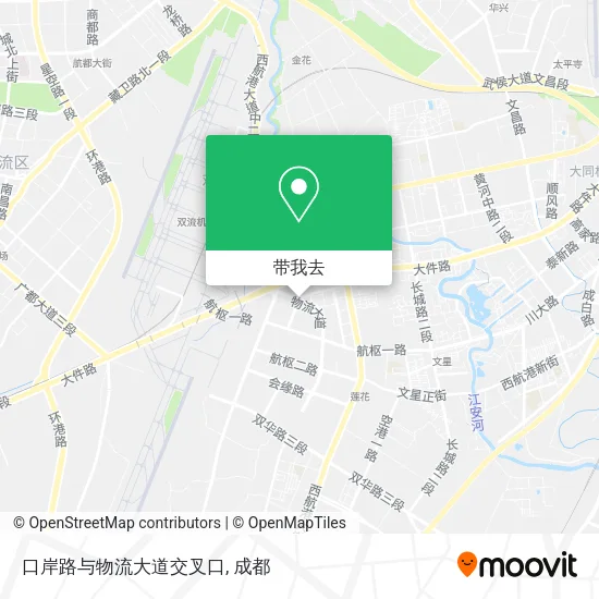 口岸路与物流大道交叉口地图