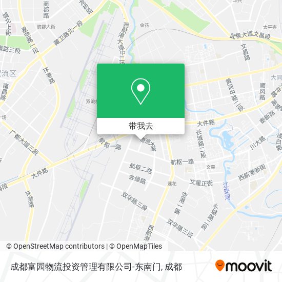 成都富园物流投资管理有限公司-东南门地图