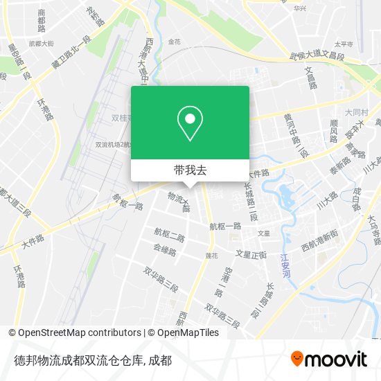 德邦物流成都双流仓仓库地图