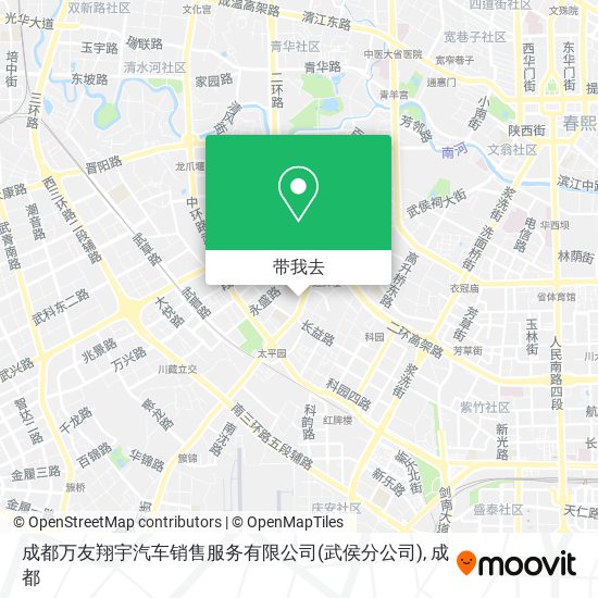成都万友翔宇汽车销售服务有限公司(武侯分公司)地图