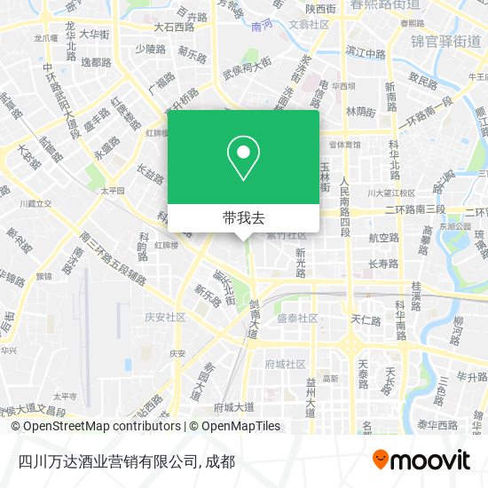 四川万达酒业营销有限公司地图