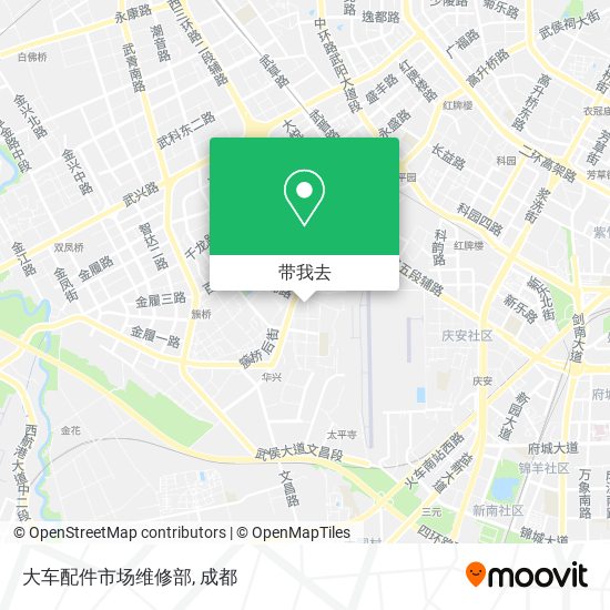 大车配件市场维修部地图