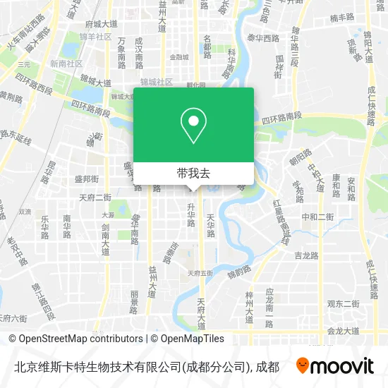 北京维斯卡特生物技术有限公司(成都分公司)地图