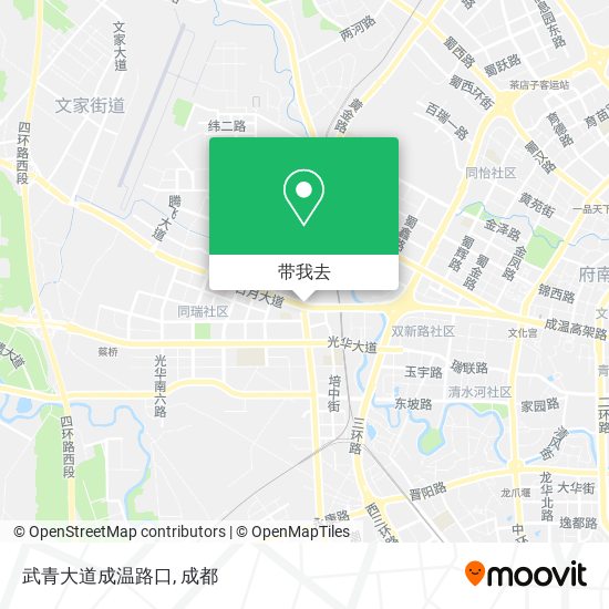 武青大道成温路口地图