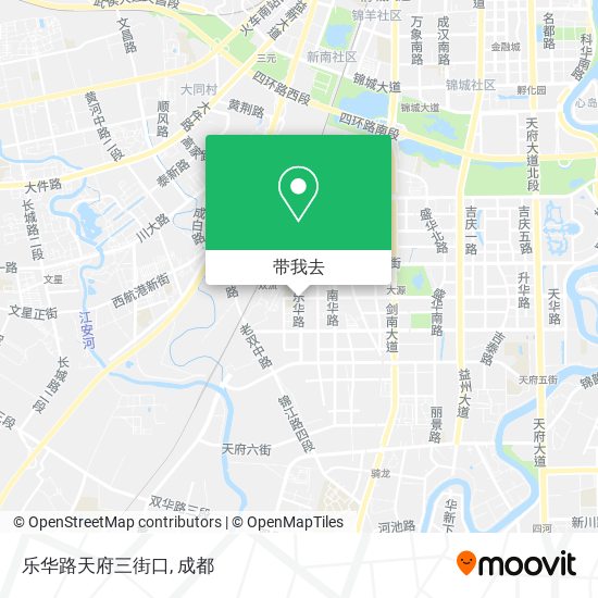 乐华路天府三街口地图