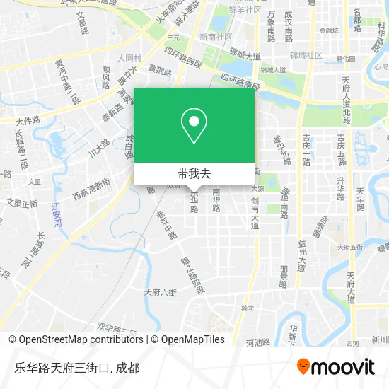 乐华路天府三街口地图