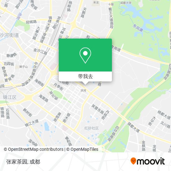 张家茶园地图