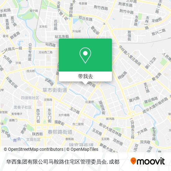 华西集团有限公司马鞍路住宅区管理委员会地图