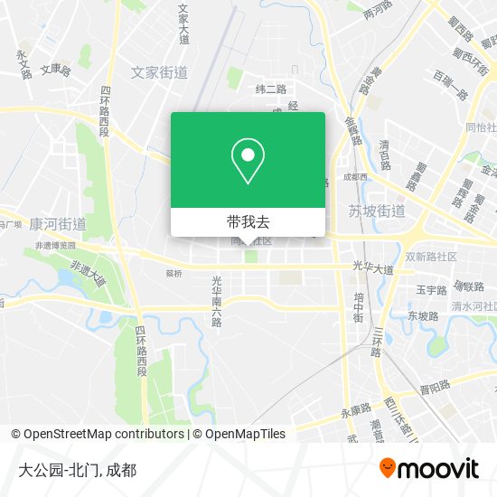 大公园-北门地图
