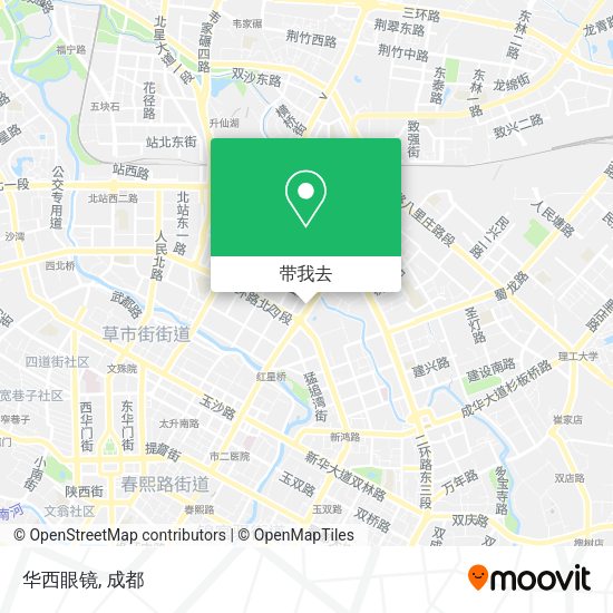 华西眼镜地图