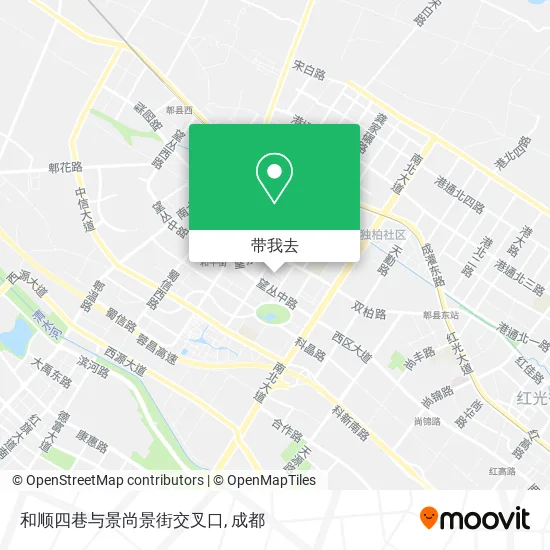 和顺四巷与景尚景街交叉口地图