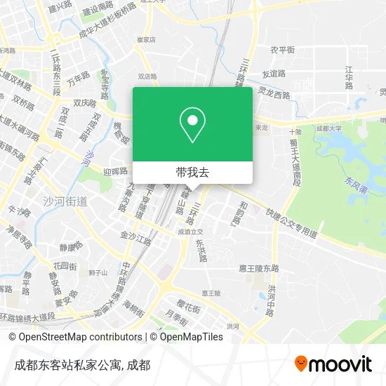 成都东客站私家公寓地图