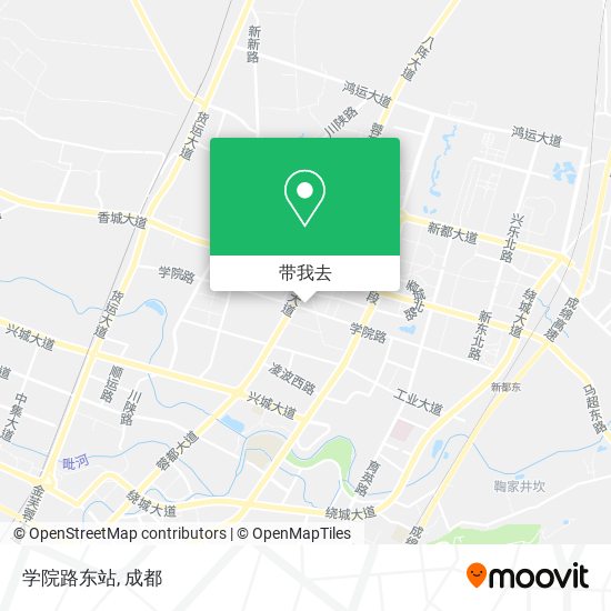 学院路东站地图