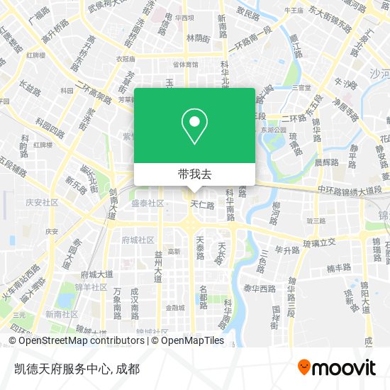 凯德天府服务中心地图