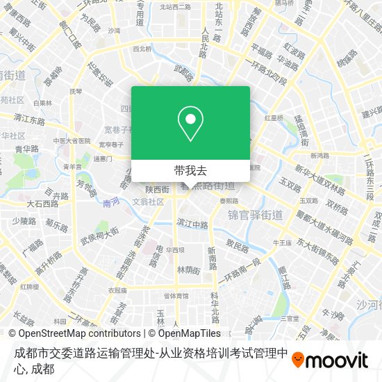 成都市交委道路运输管理处-从业资格培训考试管理中心地图
